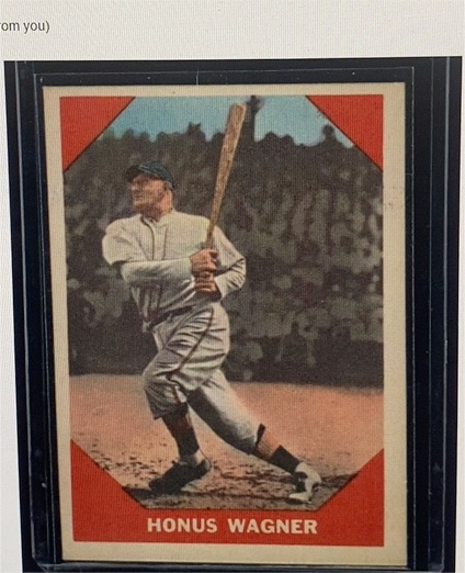 1960 Fleer #62 Honus Wagner — front