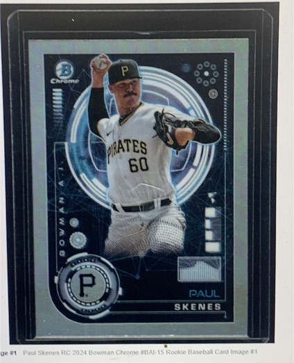 2024 Bowman Chrome AI #BAI-15 Paul Skenes — front