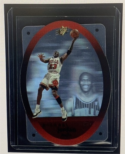 1996 Upper Deck SPx Die Cut #8 Michael Jordan — front