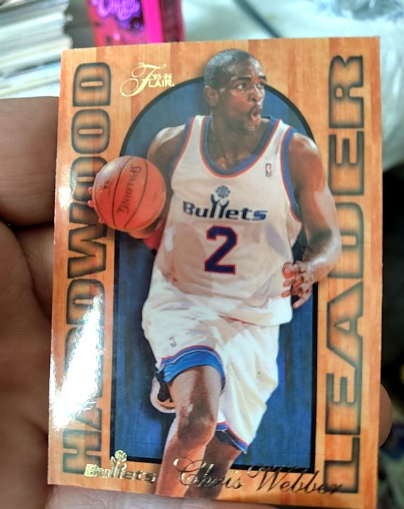 1995-96 Fleer Flair Hardwood Leader #27 Chris Webber — front