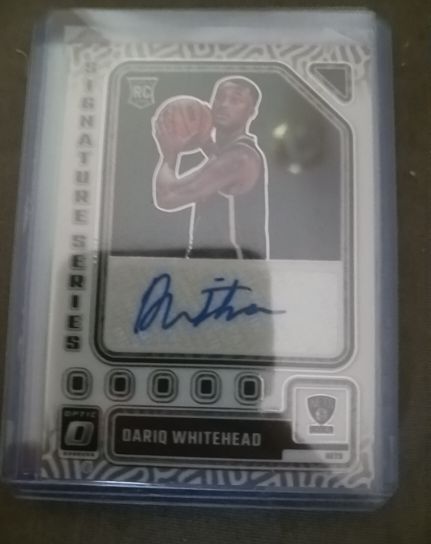 2023-24 Panini Donruss Optic Signature Series #SS-WHT Dariq Whitehead — front