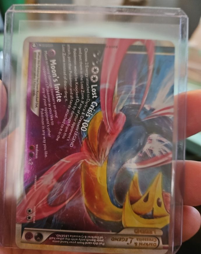 2010 Pokémon Triumphant #100 Darkrai & Cresselia Legend Bottom Half — front
