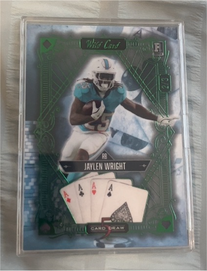 2024 Wild Card 5 Card Draw Spring Edition #S5CDV-JW Jaylen Wright — front