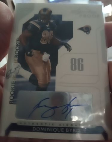 2006 Playoff NFL Playoffs #123 Dominique Byrd — front
