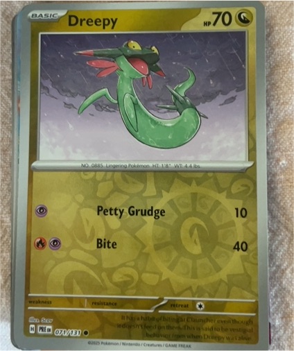 2025 Pokemon Scarlet & Violet Prismatic Evolutions #071 Dreepy — front