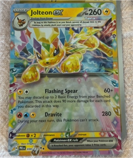 2025 Pokémon TCG Prismatic Evolutions #030 Jolteon ex — front