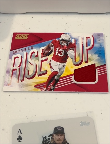 2021 Panini Score #RU14 Christian Kirk Rise Up Jersey Patch — front