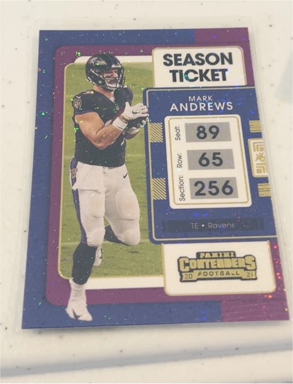 2021 Panini Contenders Season Ticket #256 Mark Andrews — front