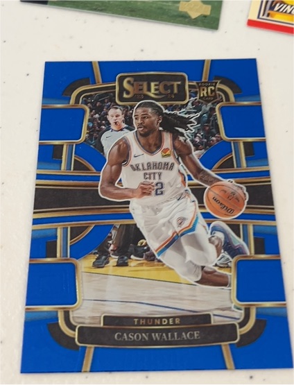 2023-24 Panini Select #88 Cason Wallace Blue Prizm — front