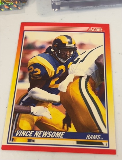 1990 Score #222 Vince Newsome — front