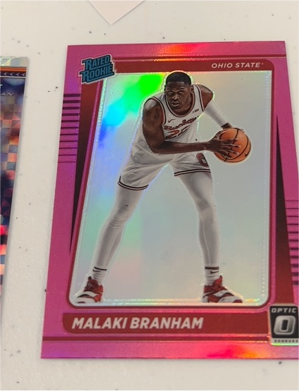 2022 Panini Chronicles Donruss Optic Draft Picks #18 Malaki Branham Rated Rookie — front