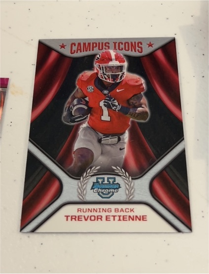 2024 Bowman University Chrome Campus Icons #CI-11 Trevor Etienne — front