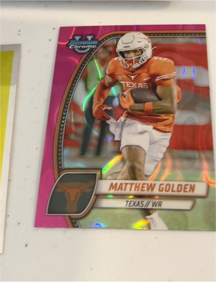 2024 Bowman University Chrome #129 Matthew Golden — front