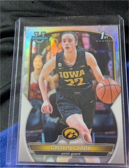 2022-23 Bowman University Chrome #50 Caitlin Clark — front