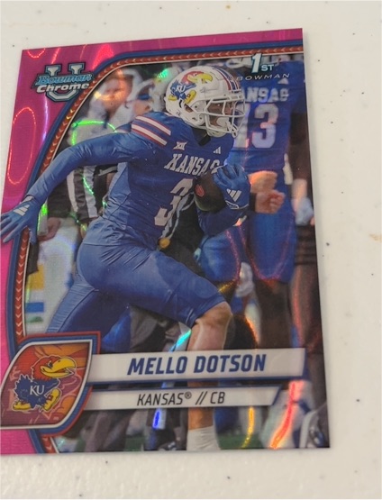 2024 Bowman Chrome University #130 Mello Dotson — front