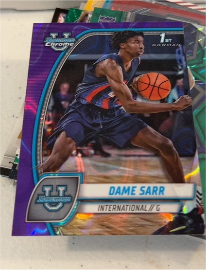 2024-25 Bowman University Chrome #17 Dame Sarr — front