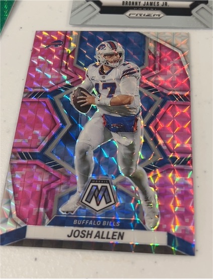 2022 Panini Mosaic Reactive Orange #20 Josh Allen — front