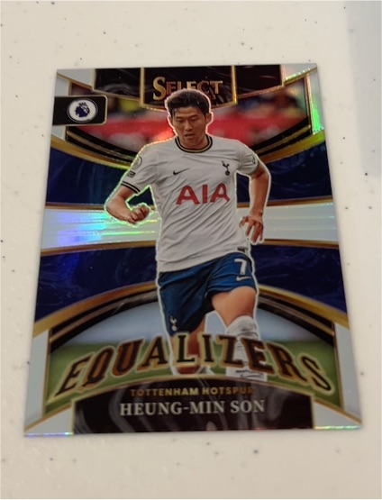 2022-23 Panini Select Premier League #18 Heung-Min Son Equalizers Silver Prizm — front