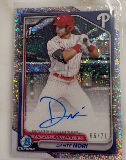 2024 Bowman Chrome #66/71 Dante Nori — front