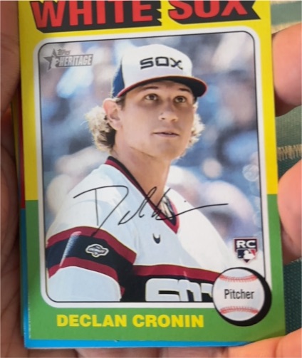 2024 Topps Heritage #337 Declan Cronin — front