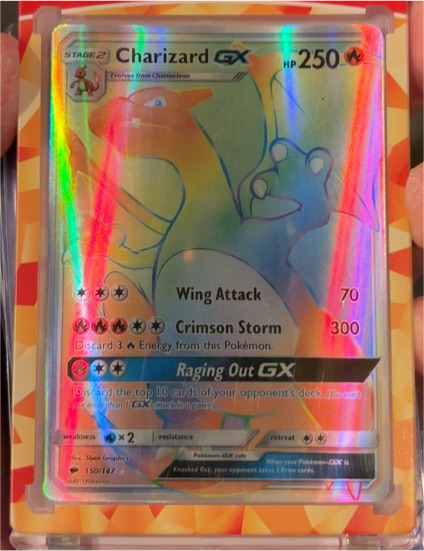 2017 Pokémon Sun & Moon Burning Shadows #150 Charizard GX — front