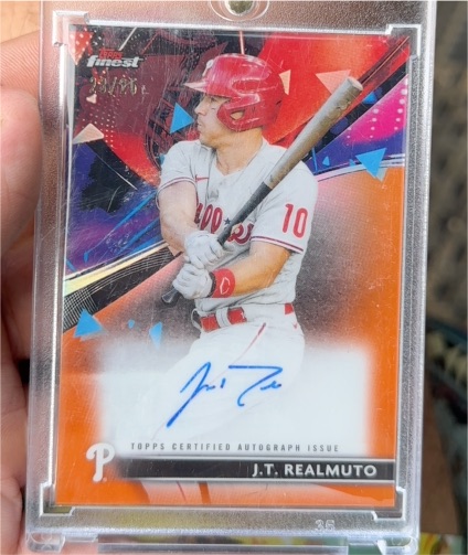 2021 Topps Finest #36 J.T. Realmuto — front