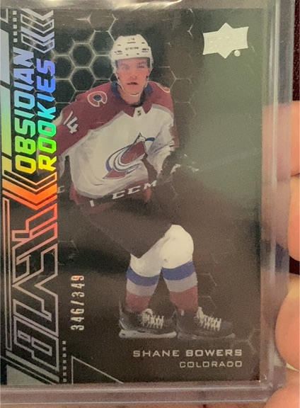 2020-21 Upper Deck Black Obsidian Rookies #OR-14 Shane Bowers — front