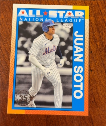 2025 Topps Series 2 #90AS-23 Juan Soto 1990 Topps Baseball 35th Anniversary All-Stars — front