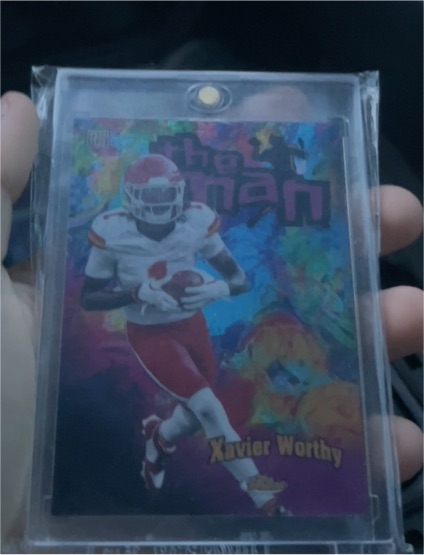 2024 Topps Finest The Man Xavier Worthy — front