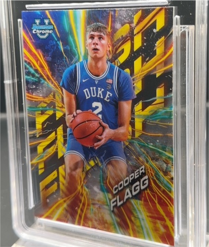2024-25 Bowman University Chrome #FL-1 Cooper Flagg Flash — front