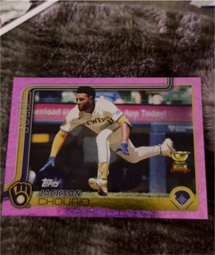 2025 Topps Series 2 #376 Jackson Chourio — front
