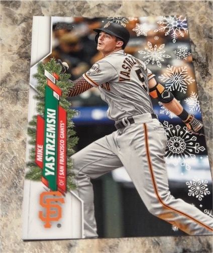 2020 Topps Holiday #HW184 Mike Yastrzemski — front