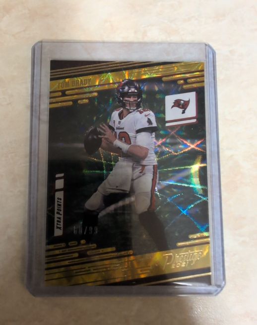 2021 Panini Prestige Football #184 Tom Brady Xtra Points Sunburst — front