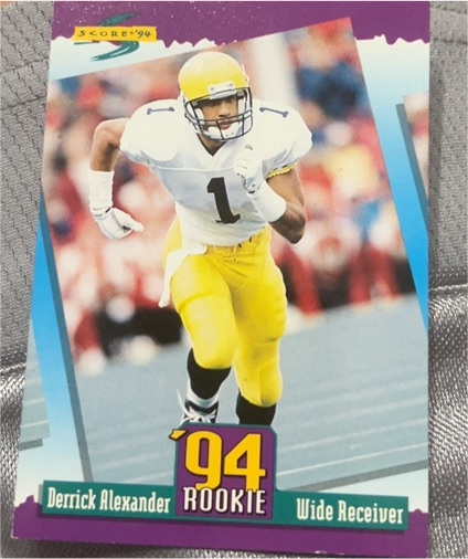 1994 Score #281 Derrick Alexander — front