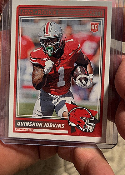 2025 Panini Score #38 Quinshon Judkins — front