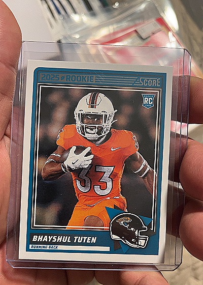 2025 Panini Score Football #80 Bhayshul Tuten — front