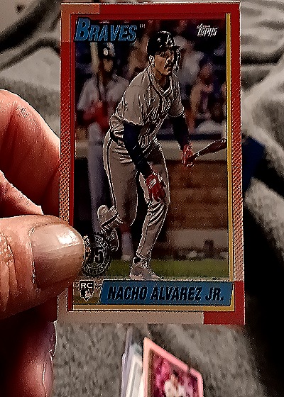 1990 Topps #415 Nacho Alvarez Jr. — front
