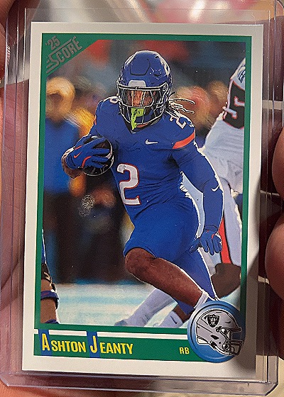 2025 Panini Score Anniversary Rookie #1 Ashton Jeanty — front