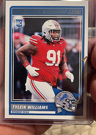 2025 Panini Score #85 Tyleik Williams — front