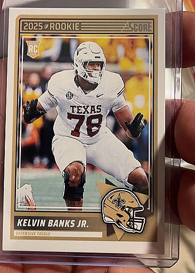 2025 Panini Score #23 Kelvin Banks Jr. — front