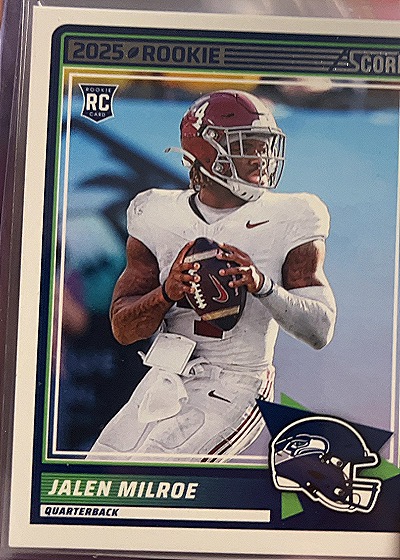 2025 Panini Score #29 Jalen Milroe Rookie — front
