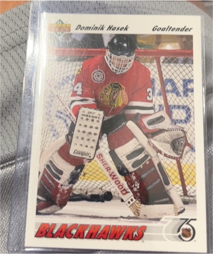 1991-92 Upper Deck #335 Dominik Hasek — front