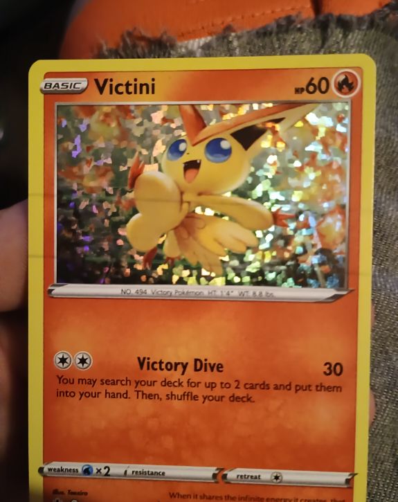 2022 McDonald's Promo #5 Victini — front