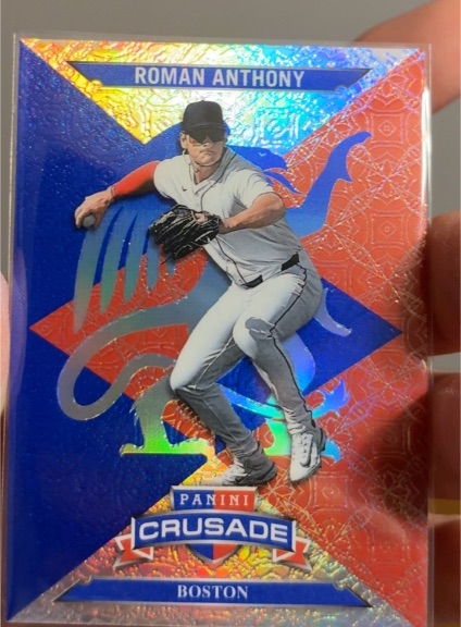 2025 Panini Crusade Roman Anthony Blue Mojo Boston Red Sox — front