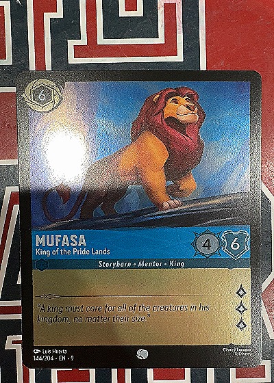 2023 Disney Lorcana The First Chapter #144 Mufasa King of the Pride Lands — front