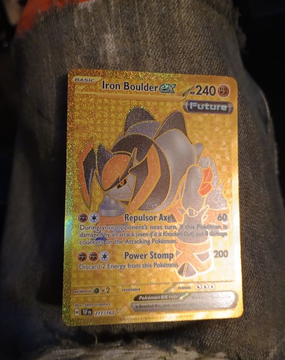 2024 Pokémon SV05: Temporal Forces #217/162 Iron Boulder ex — front