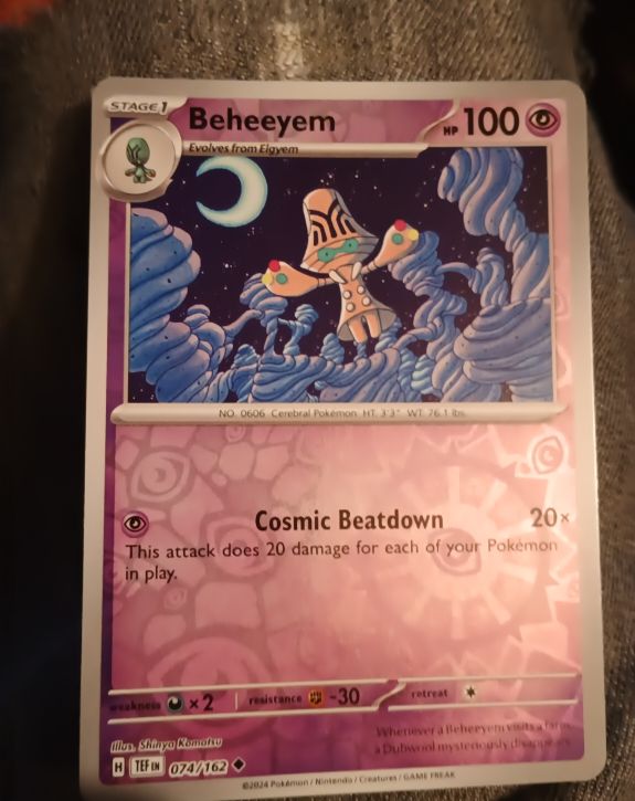 2024 Pokémon Scarlet & Violet: Temporal Forces #74 Beheeyem — front