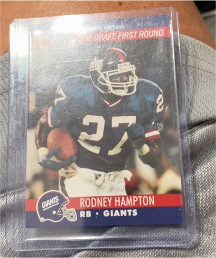 1990 Pro Set #692 Rodney Hampton — front