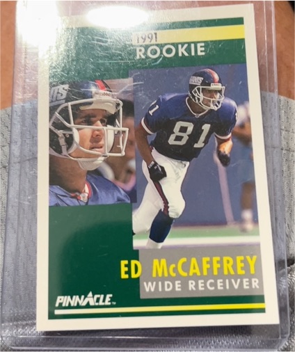1991 Pinnacle #322 Ed McCaffrey Rookie — front