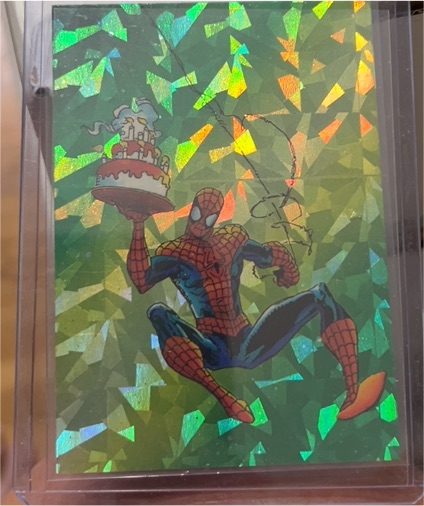 1992 Comic Images Spider-Man 30th Anniversary Prism #P7 Assistant Needed — front